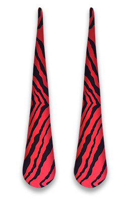 (image for) Sock Poi - Red Zebra